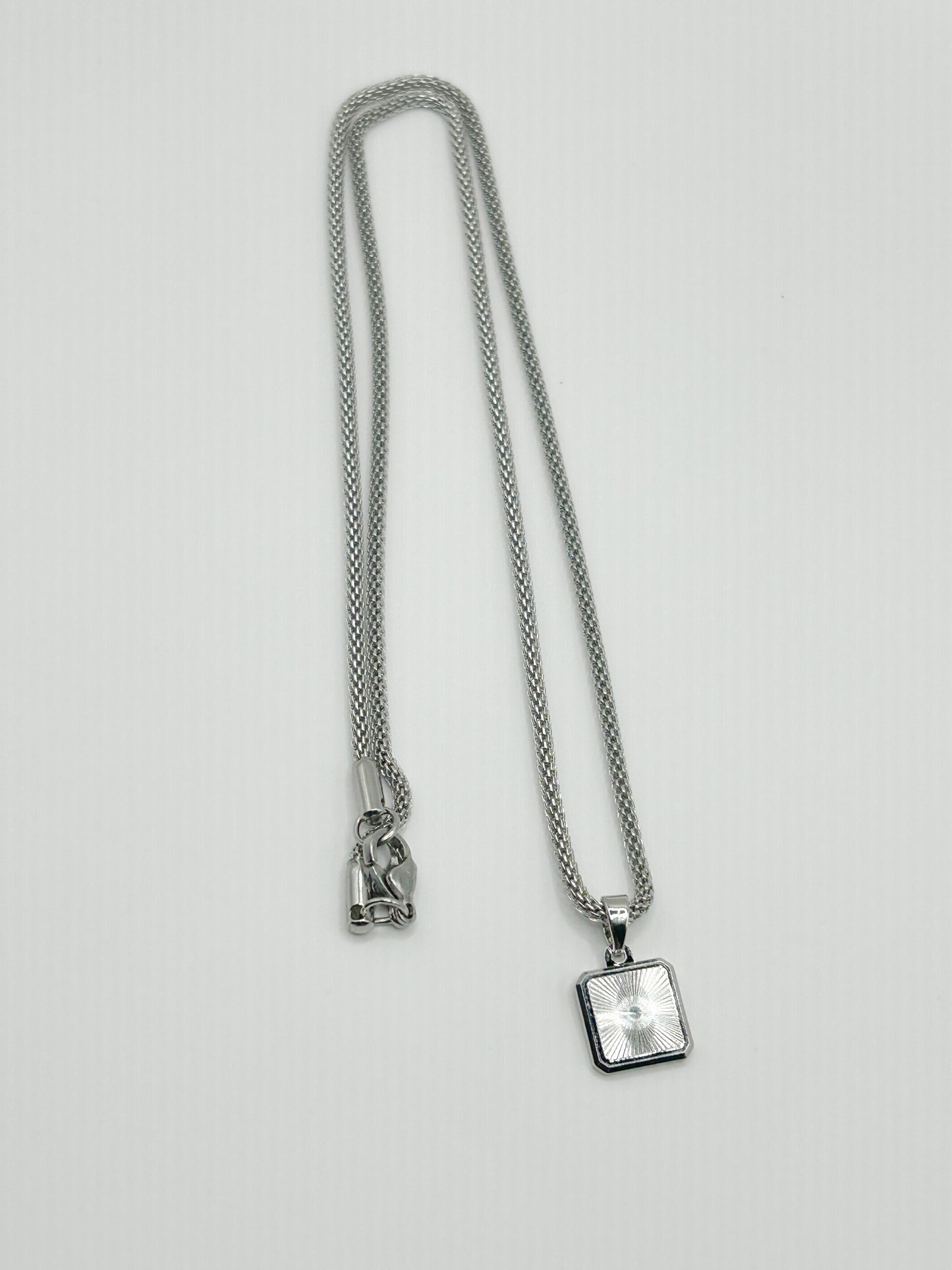 Silver Box Chain Necklace