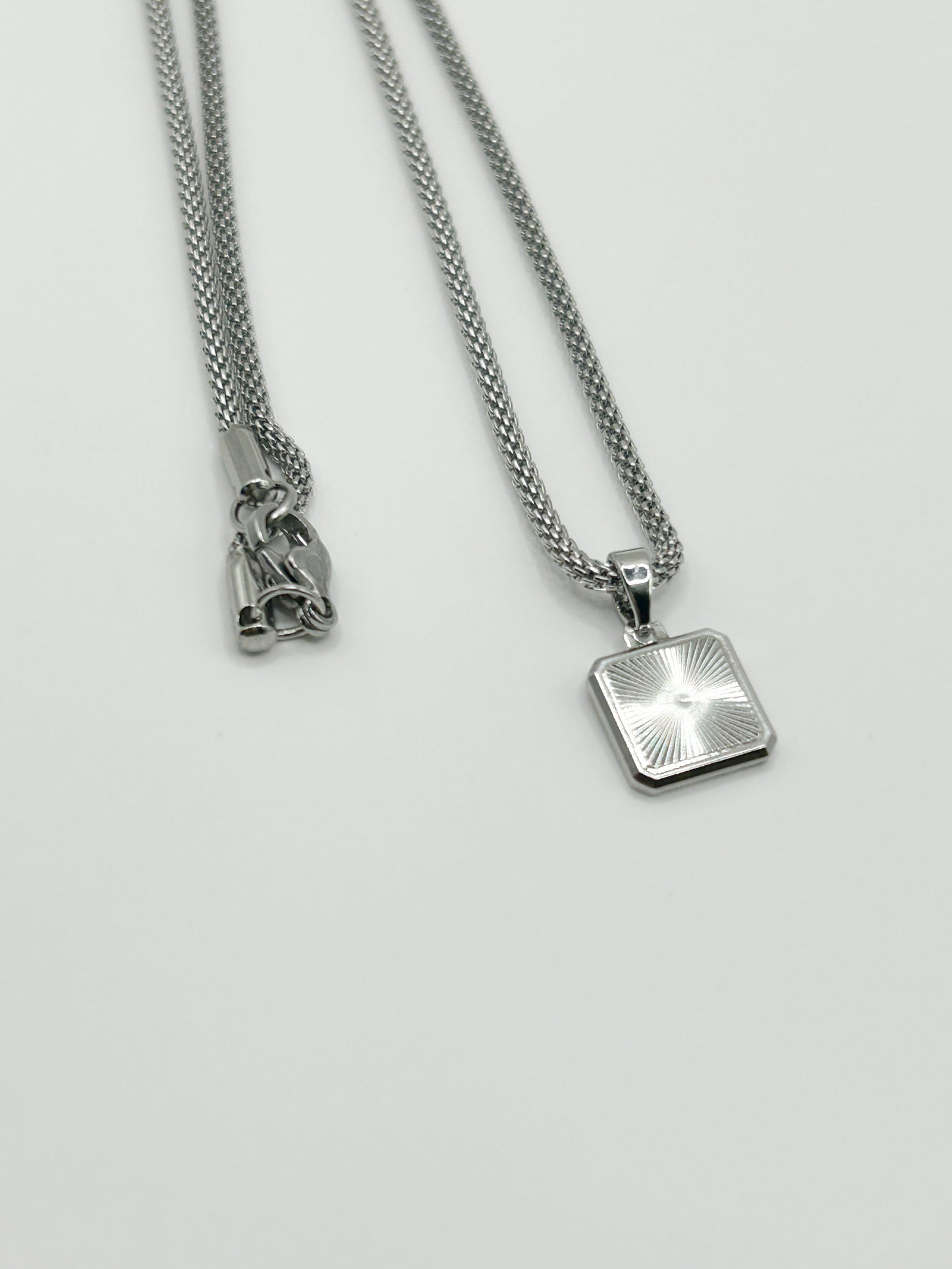 Silver Box Chain Necklace