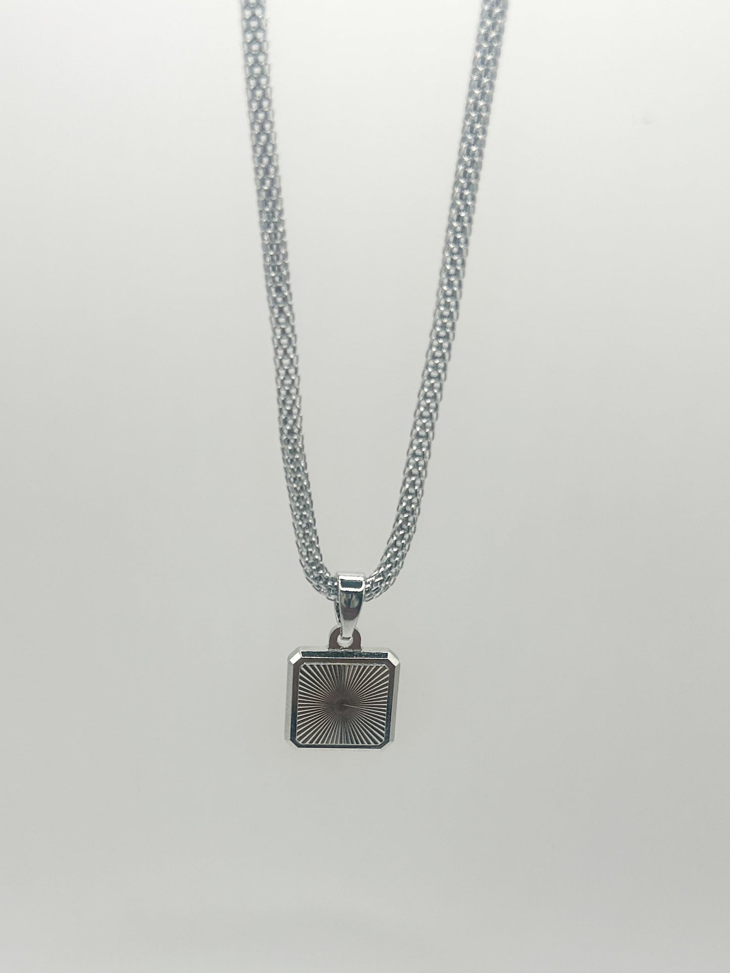 Silver Box Chain Necklace
