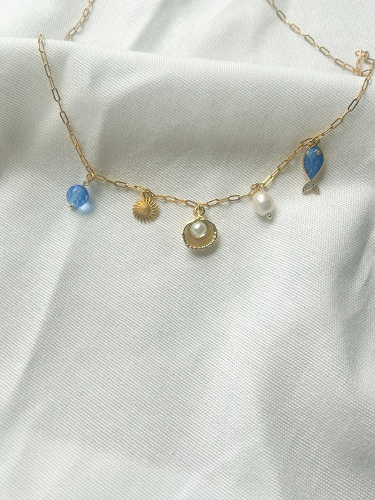 Pearl Shell Charm Necklace