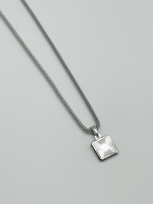 Silver Box Chain Necklace