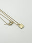 Gold Box Chain Necklace